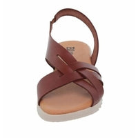Sandales marron en cuir