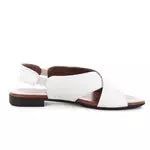 Sandales plates en cuir