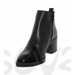 Bottines en cuir femme