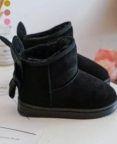 Bottines fourrées avec oreilles de lapin