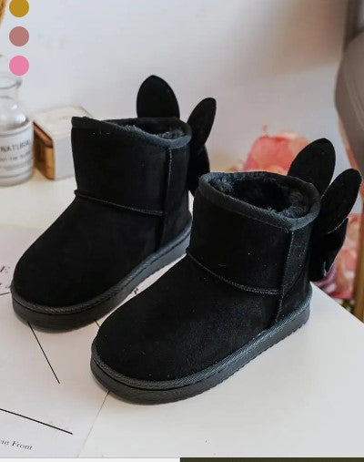 Bottines fourrées avec oreilles de lapin