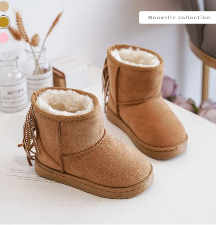 Bottines fourrées avec franches