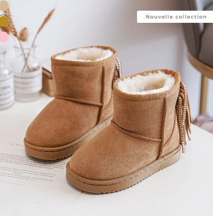 Bottines fourrées avec franches