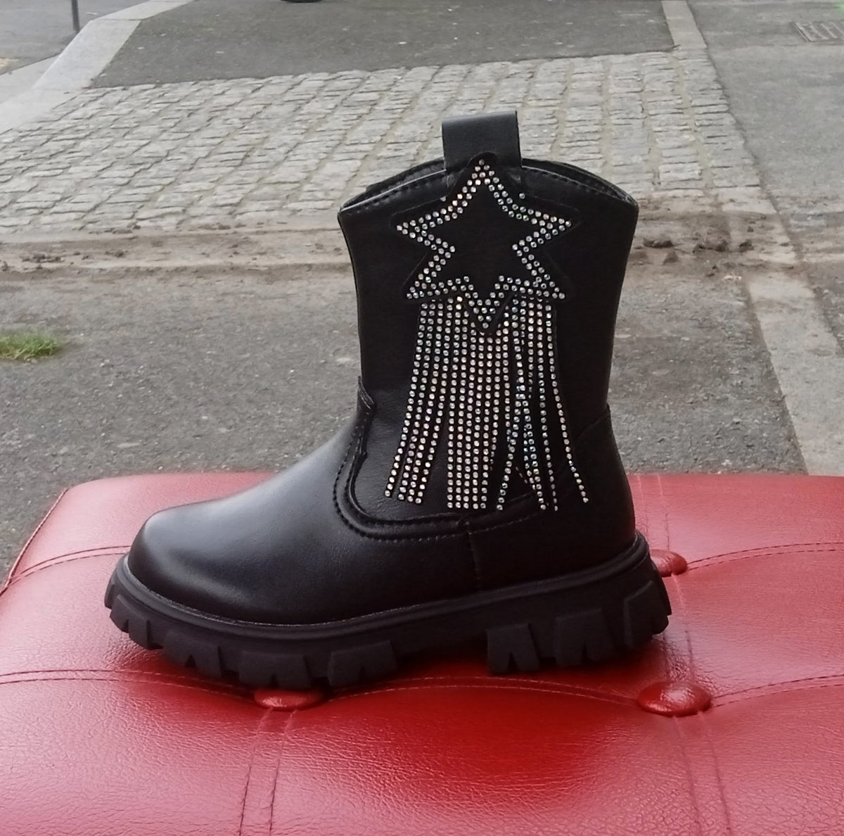 Bottines semelles Track avec strass
