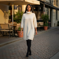 Robe pull épaisse blanche