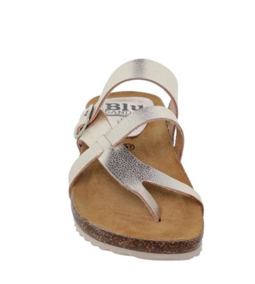 Tong doré ergonomique en cuir