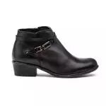 Bottines en cuir avec Zip