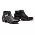 Bottines en cuir avec Zip