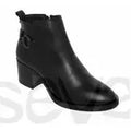 Bottines en cuir femme