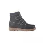 Bottines en cuir fourrées avec scratch