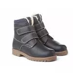 Bottines en cuir fourrées avec scratch