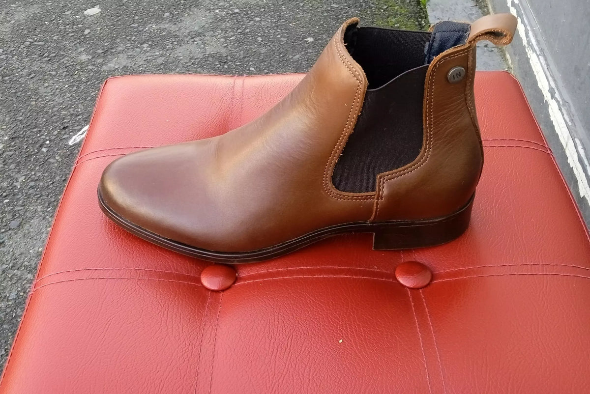 Bottines en cuir
