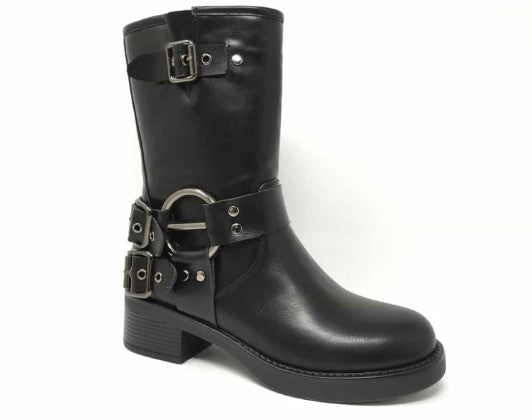 Bottines style motard