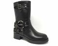 Bottines style motard