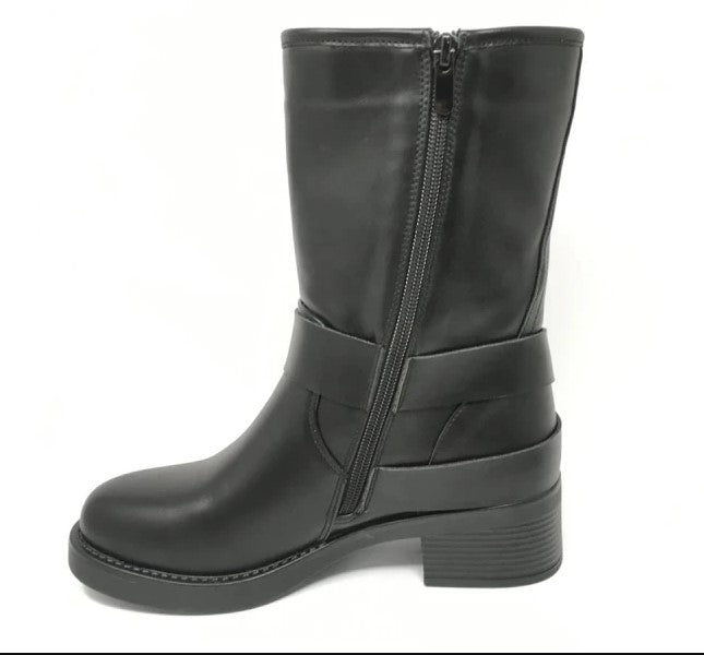 Bottines style motard
