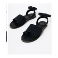 Sandale noir en daim