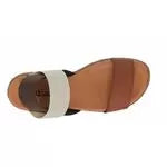 Sandales en cuir avec élastique