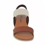 Sandales en cuir avec élastique
