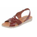 Sandales marron en cuir