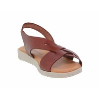 Sandales marron en cuir