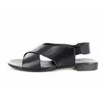 Sandales plates en cuir