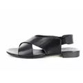Sandales plates en cuir