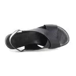 Sandales plates en cuir