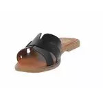 mules en cuir noires